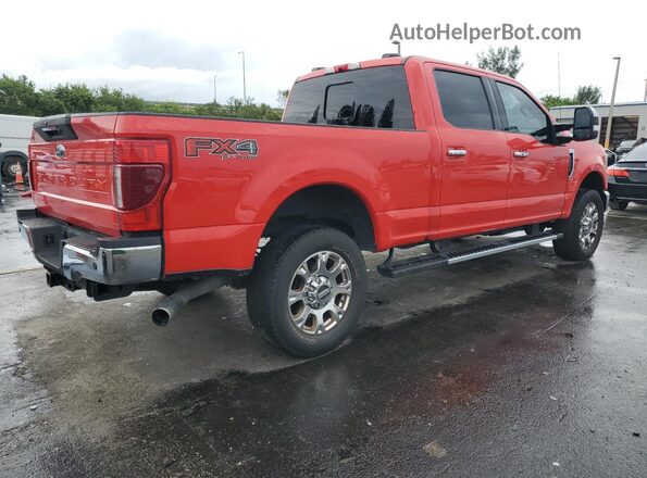 1FT7W2BNXMEC40800 2021 FORD F250 Красный Передняя правая четверть