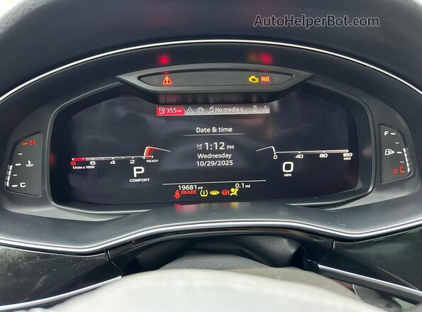 WA1ACBF78SD003214 2025 AUDI Q7 Черный Вид щитка приборов