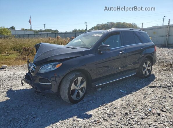 4JGDA5HB6GA622572 2016 MERCEDES-BENZ GLE Синий Передняя левая четверть