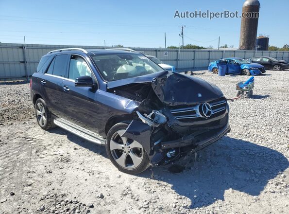 4JGDA5HB6GA622572 2016 MERCEDES-BENZ GLE Синий Передняя правая четверть