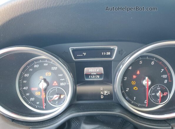 4JGDA5HB6GA622572 2016 MERCEDES-BENZ GLE Синий Вид щитка приборов