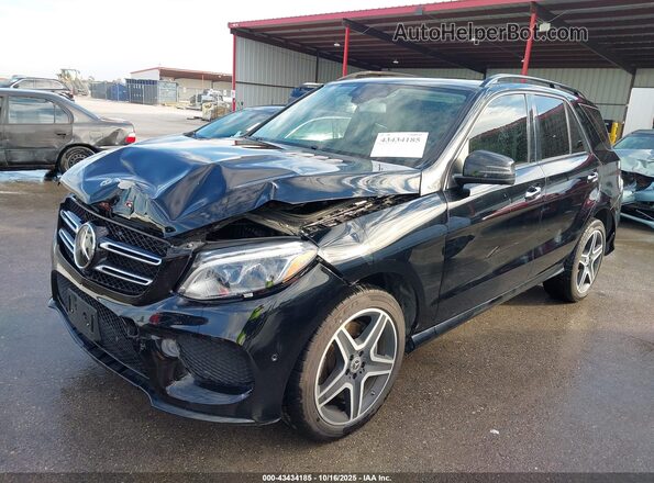 4JGDA5HB7JB129243 2018 MERCEDES-BENZ GLE 350 Черный Передняя левая четверть