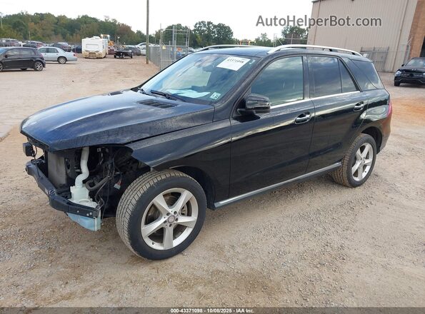 4JGDA5HB8HA888404 2017 MERCEDES-BENZ GLE 350 Черный Передняя левая четверть