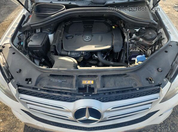 4JGDA5JB1JB200642 2018 MERCEDES-BENZ GLE White Vista del compartimento del motor
