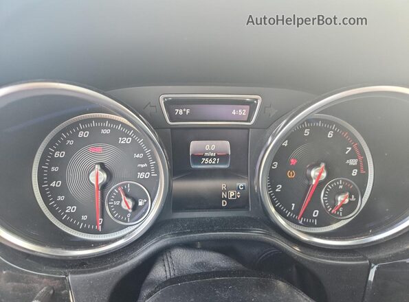 4JGDA5JB1JB200642 2018 MERCEDES-BENZ GLE White Vista del cuadro de instrumentos