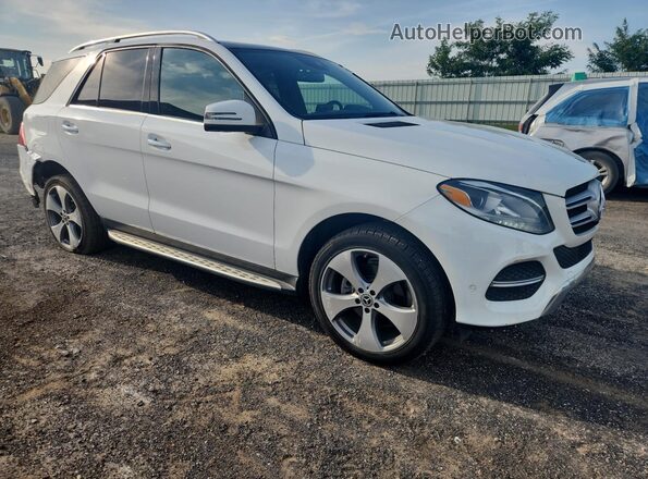 4JGDA5JB1JB200642 2018 MERCEDES-BENZ GLE White Delantero derecho