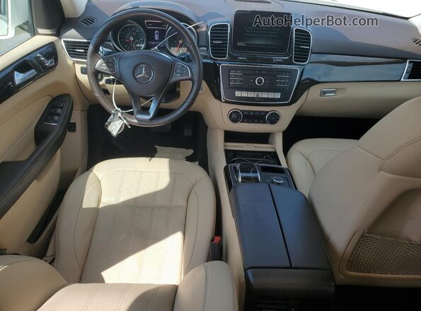 4JGDA5JB4JB195193 2018 MERCEDES-BENZ GLE White Widok deski rozdzielczej