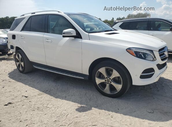 4JGDA5JB4JB195193 2018 MERCEDES-BENZ GLE White Przód prawy