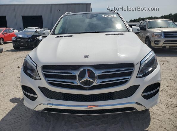 4JGDA5JB4JB195193 2018 MERCEDES-BENZ GLE White Widok z przodu
