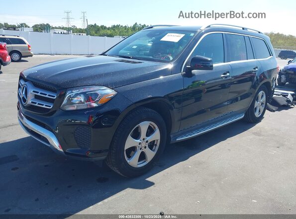 4JGDF6EE7HA818110 2017 MERCEDES-BENZ GLS 450 Черный Передняя левая четверть