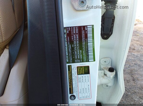 4JGDF6EEXHA931968 2017 MERCEDES-BENZ GLS 450 Белый Вид подкапотного пространства
