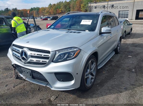 4JGDF7DE2KB186805 2019 MERCEDES-BENZ GLS 550 Серебряный Передняя левая четверть