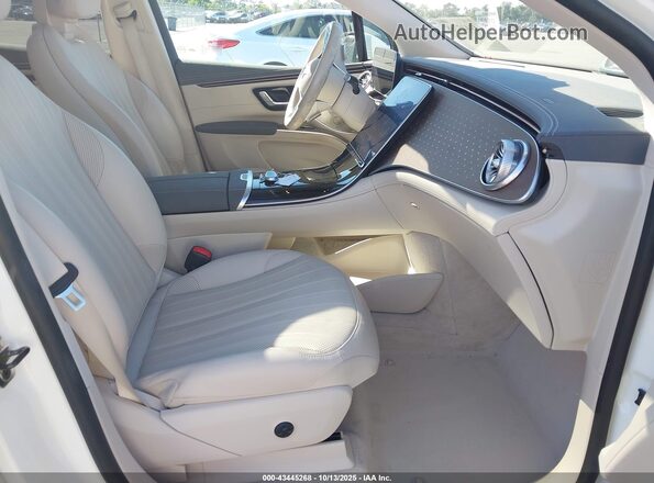 4JGDM2DB9PA026772 2023 MERCEDES-BENZ EQS 450+ SUV White Widok wnętrza z przodu