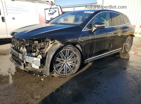 4JGDM4EBXPA022840 2023 MERCEDES-BENZ EQS Черный Передняя левая четверть