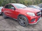 2016 Mercedes-benz Gle 450 Amg Coupe 4matic Красный vin: 4JGED6EBXGA007819