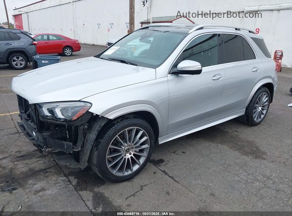 4JGFB4KB0MA398350 2021 MERCEDES-BENZ GLE 350 Silver Przód lewy
