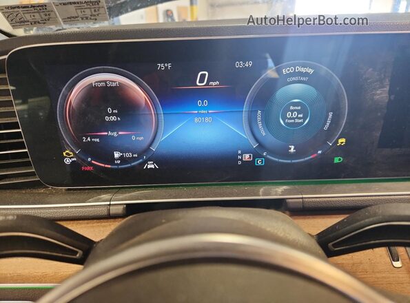 4JGFB4KB1LA010458 2020 MERCEDES-BENZ GLE Blue Widok zestawu wskaźników