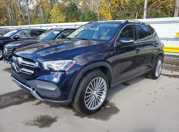 4JGFB5KB2LA024732 2020 MERCEDES-BENZ GLE-CLASS Синий Передняя левая четверть