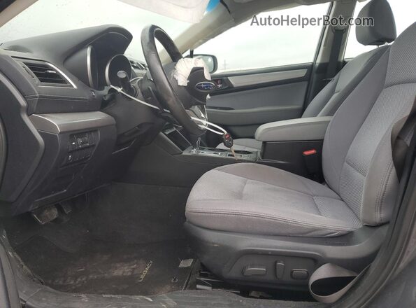 4S3BNAD66J3037052 2018 SUBARU LEGACY Charcoal Front interior view
