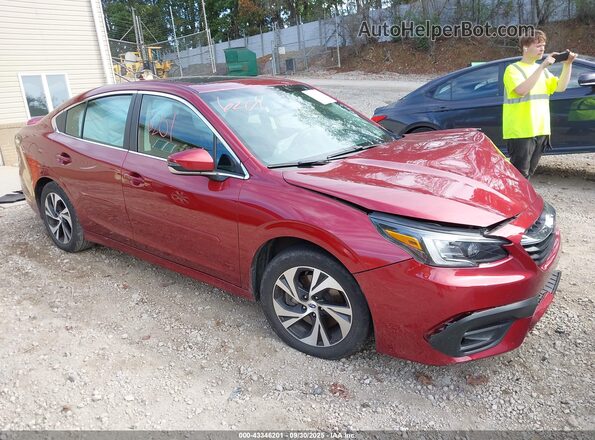 4S3BWAF69N3019063 2022 SUBARU LEGACY Red Przód prawy