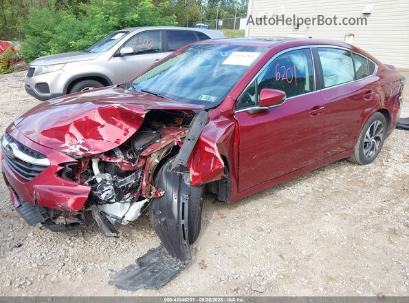4S3BWAF69N3019063 2022 SUBARU LEGACY Red Przód lewy