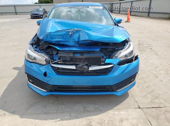 4S3GKAU68M3605322 2021 SUBARU IMPREZA Blue Vista frontal