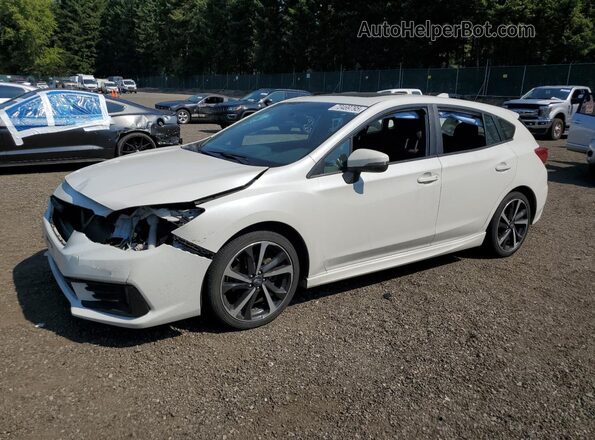 4S3GTAM63M3710380 2021 SUBARU IMPREZA Белый Передняя левая четверть