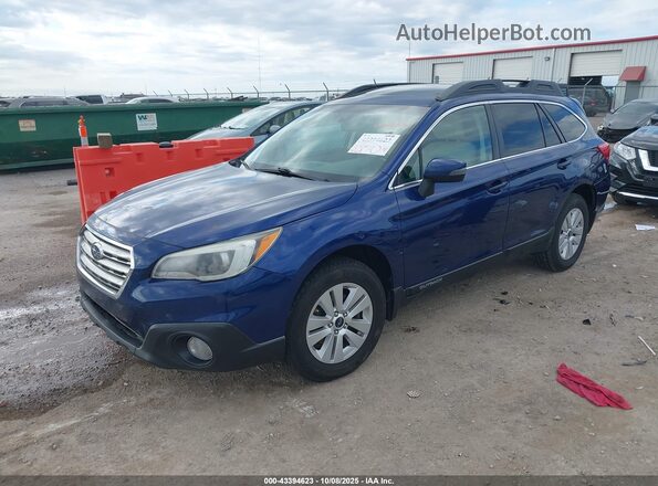 4S4BSAHC7G3347658 2016 SUBARU OUTBACK Синий Передняя левая четверть