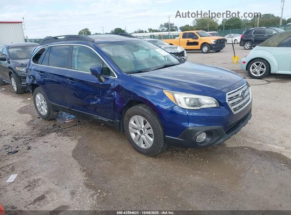 4S4BSAHC7G3347658 2016 SUBARU OUTBACK Синий Передняя правая четверть