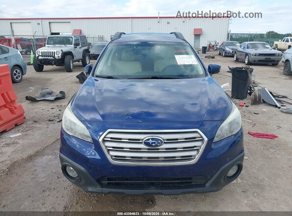 4S4BSAHC7G3347658 2016 SUBARU OUTBACK Синий Вид задней части салона