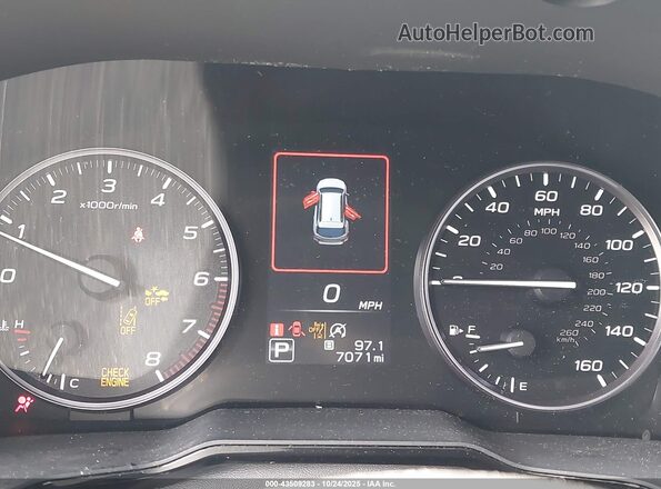 4S4BTADC4S3115448 2025 SUBARU OUTBACK Gray უკანა სავარძლების ხედი