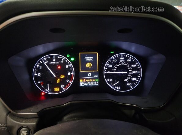 4S4BTANC6N3194723 2022 SUBARU OUTBACK Gray ხელსაწყოთა პანელის ხედი