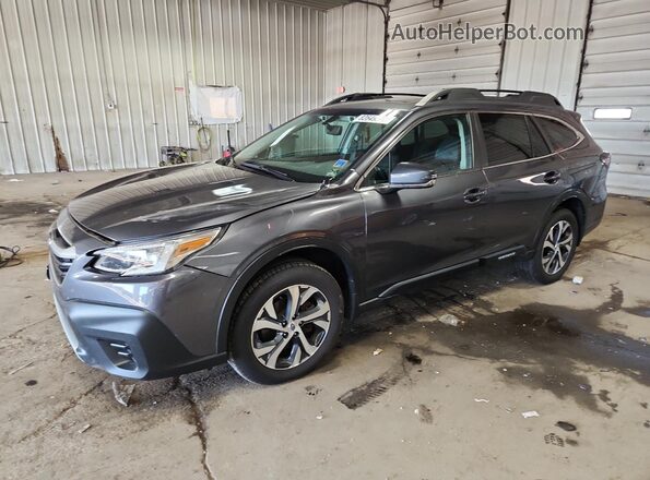 4S4BTANC6N3194723 2022 SUBARU OUTBACK Gray წინა მარცხენა ხედი სამი მეოთხედიდან
