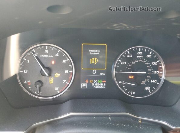 4S4BTAPC8L3133061 2020 SUBARU OUTBACK White ხელსაწყოთა პანელის ხედი