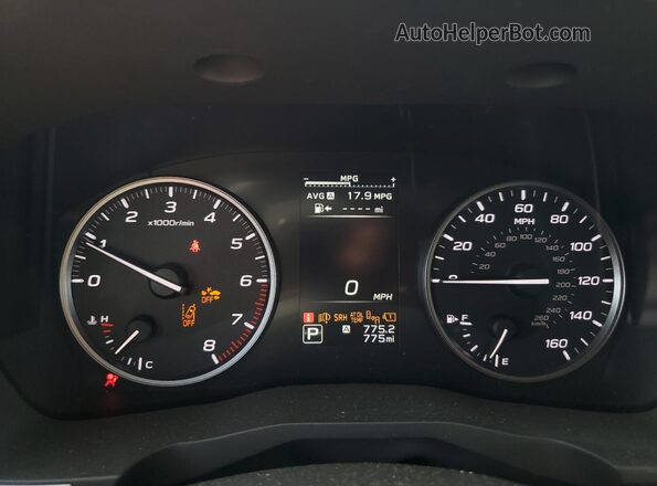 4S4WMADD6S3423020 2025 SUBARU ASCENT White Вид щитка приладів