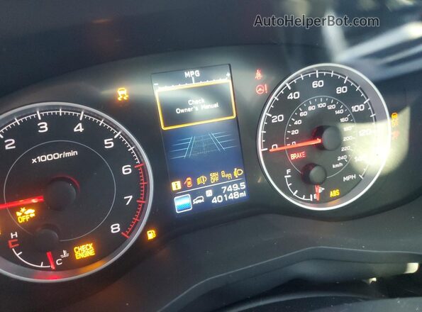 4S4WMAJD3N3424246 2022 SUBARU ASCENT Зеленый Вид щитка приборов
