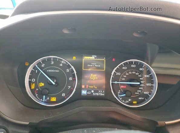 4S4WMAMD7L3454102 2020 SUBARU ASCENT Черный Вид щитка приборов