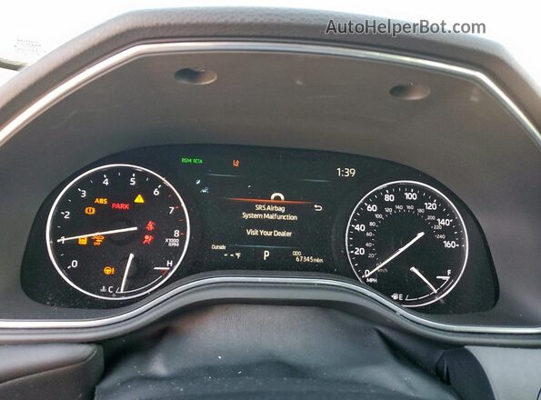 4T1EZ1FB7LU046489 2020 TOYOTA AVALON Black Widok zestawu wskaźników