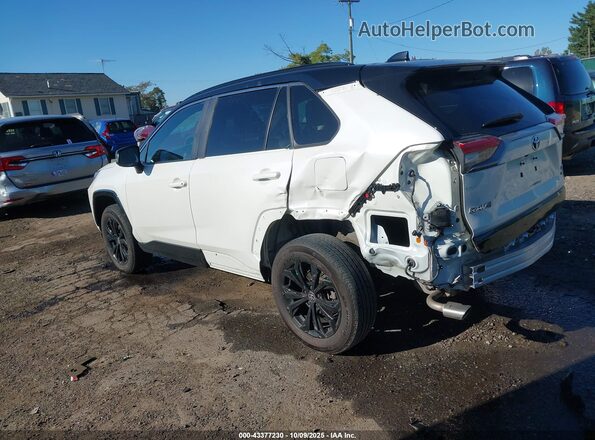 4T3E6RFV4NU073127 2022 TOYOTA RAV4 HYBRID White Rear left