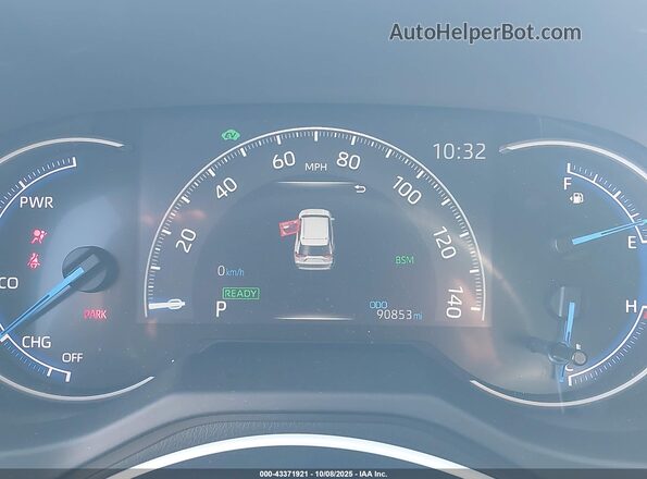 4T3E6RFVXMU006689 2021 TOYOTA RAV4 HYBRID Gray უკანა სავარძლების ხედი