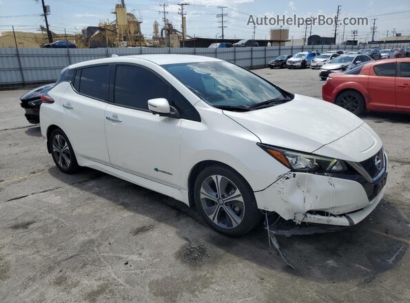 1N4AZ1CP7JC308622 2018 NISSAN LEAF White Widok z przodu
