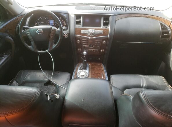 JN8AY2NF9J9331845 2018 NISSAN ARMADA Black Widok zestawu wskaźników