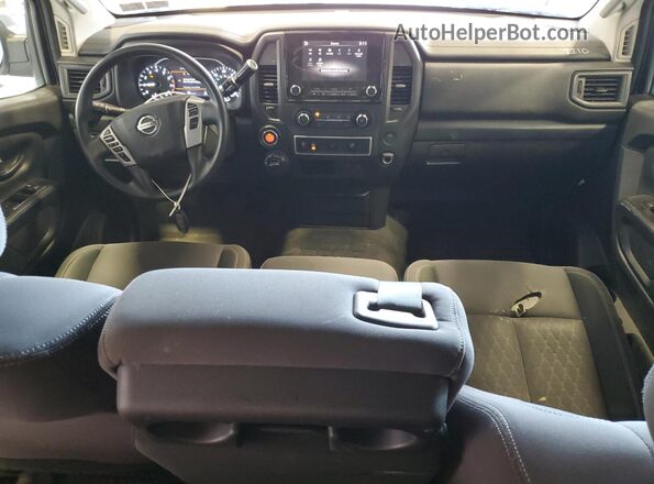1N6AA1EC8NN107024 2022 NISSAN TITAN White Vista del cuadro de instrumentos