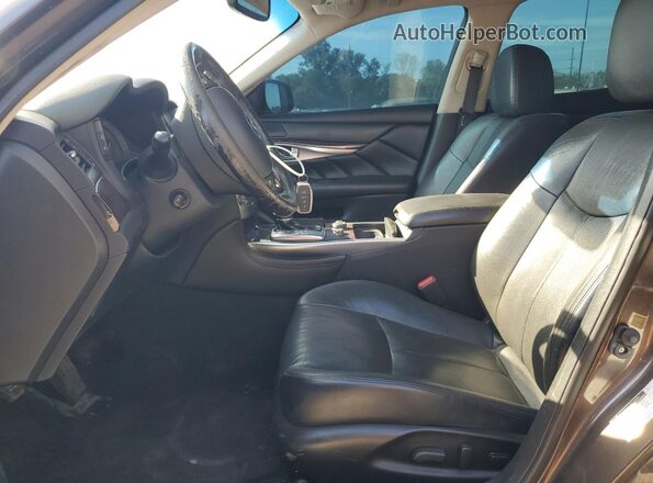 JN1BY1AP1HM740991 2017 INFINITI Q70 Коричневый Вид панели приборов