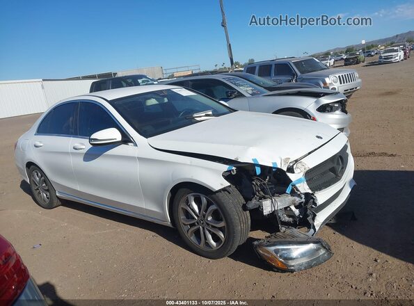 55SWF4JB0HU229404 2017 MERCEDES-BENZ C White Rear interior view