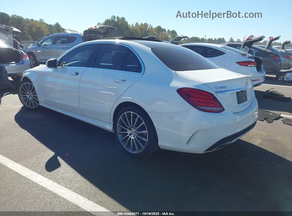 55SWF4JB2JU270087 2018 MERCEDES-BENZ C-CLASS Белый Задняя левая четверть
