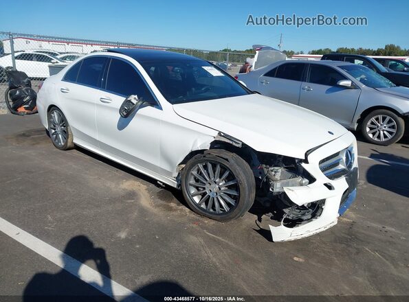 55SWF4JB2JU270087 2018 MERCEDES-BENZ C-CLASS Белый Передняя правая четверть