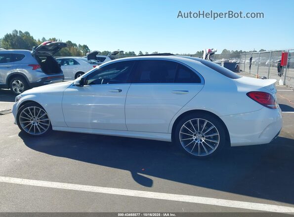 55SWF4JB2JU270087 2018 MERCEDES-BENZ C-CLASS Белый Вид задней части салона
