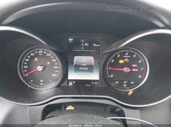 55SWF4KB7GU150938 2016 MERCEDES-BENZ C-CLASS Gray Հետևի նստատեղերի տեսք