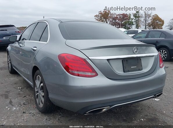 55SWF4KB7GU150938 2016 MERCEDES-BENZ C-CLASS Gray Հետևի ձախ